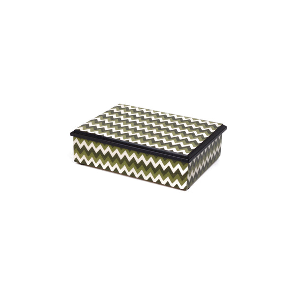 Chevron Green Rectangle Box
