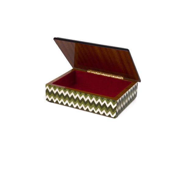 Chevron Green Rectangle Box