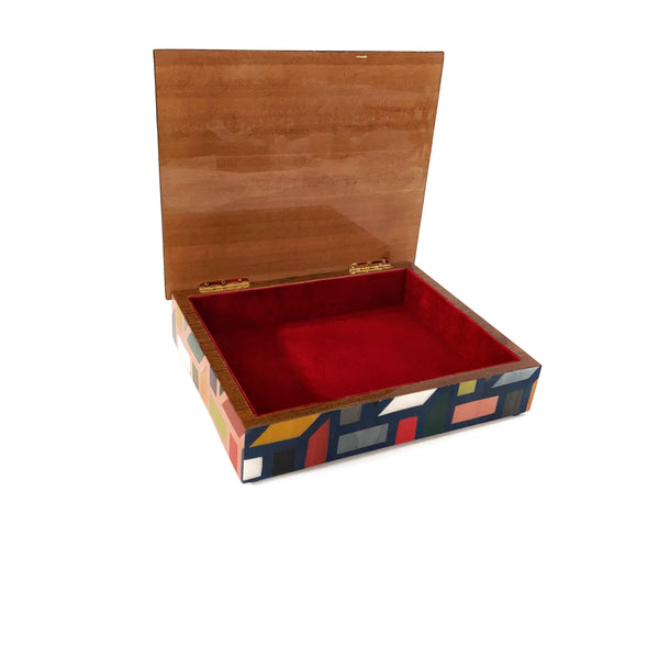 Multicolor "Griglia" Rectangle box