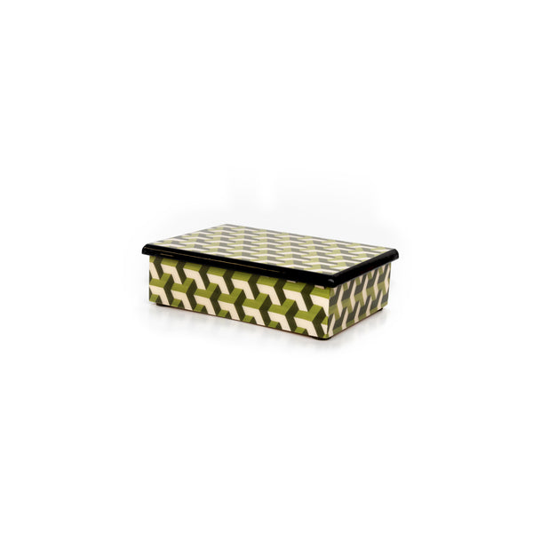 3D green Rectangle Box