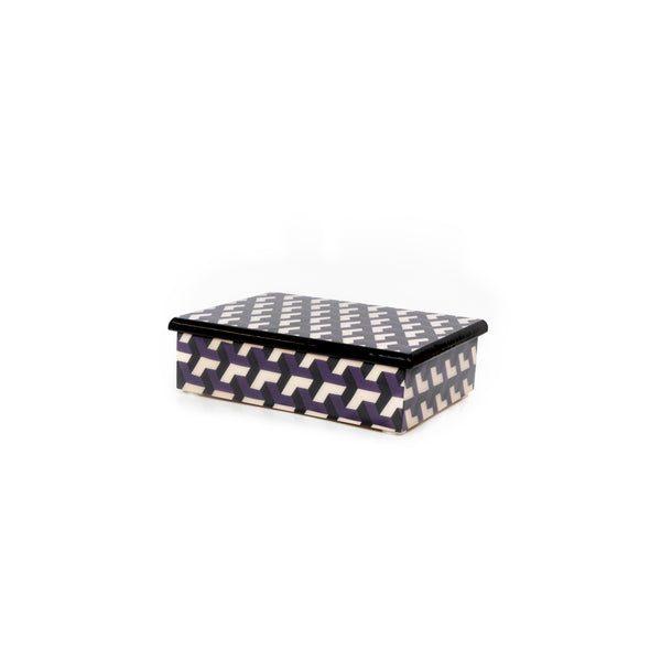 3d purple and black Rectangle Box