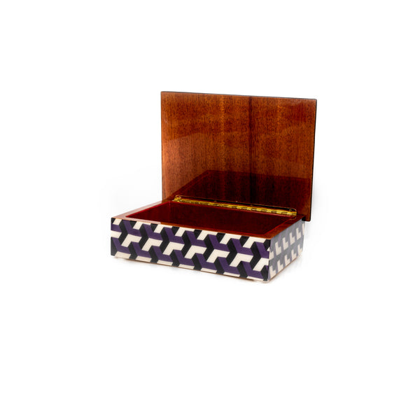 3d purple and black Rectangle Box
