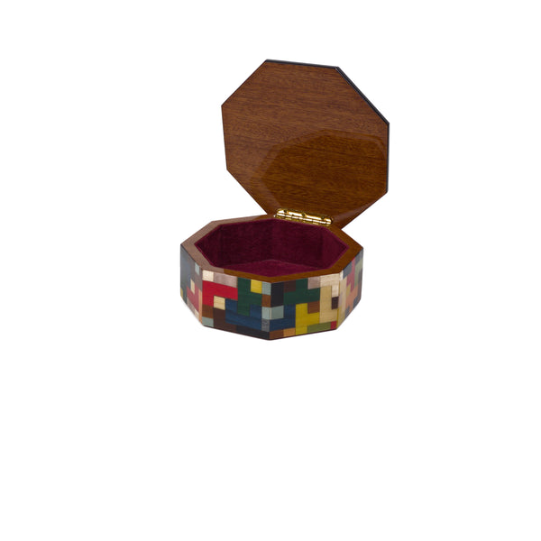 Tetris m/colors octagonal box