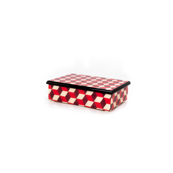 Cubes Red and purple Rectangle Box