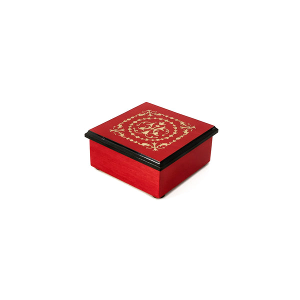 Arabesque design red box