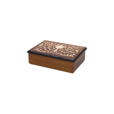 Ornamental brown Rectangle Box