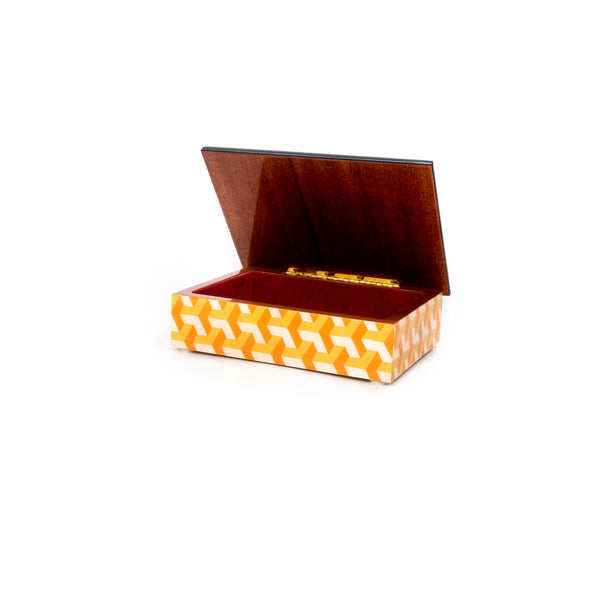 3D Orange and yellow Rectangle Box