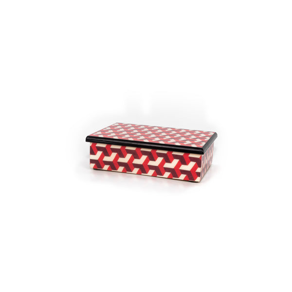 3d Red wine Rectangle Box