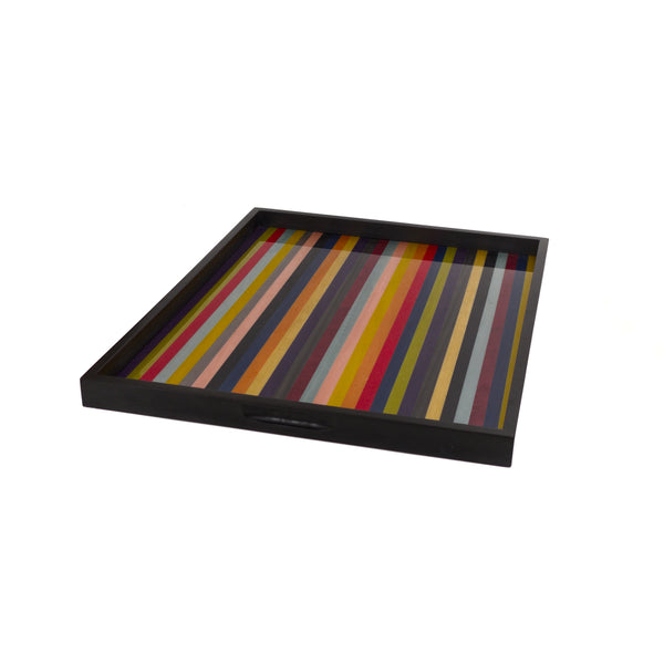 Large stripes m/colors tray