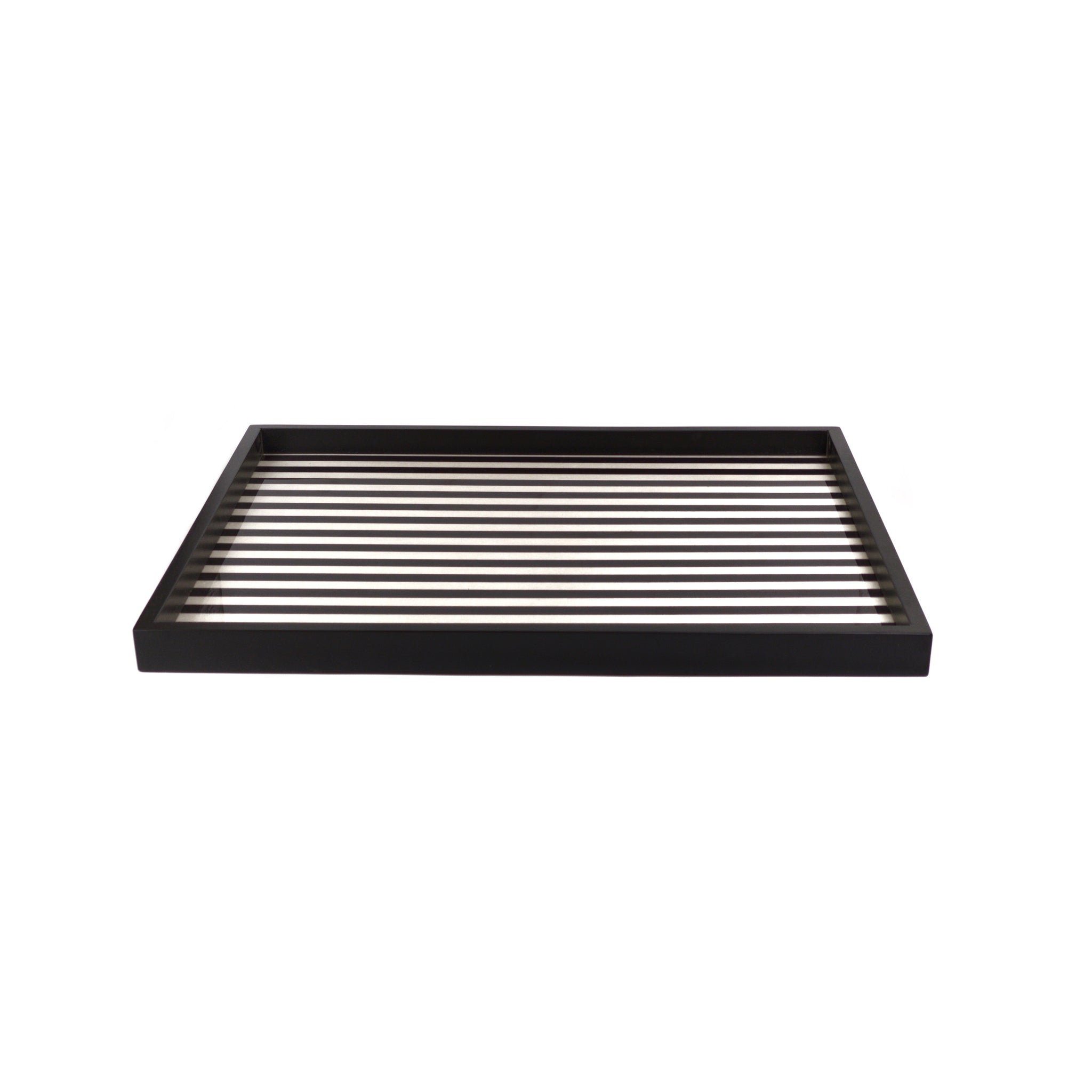 Stripes black/white tray