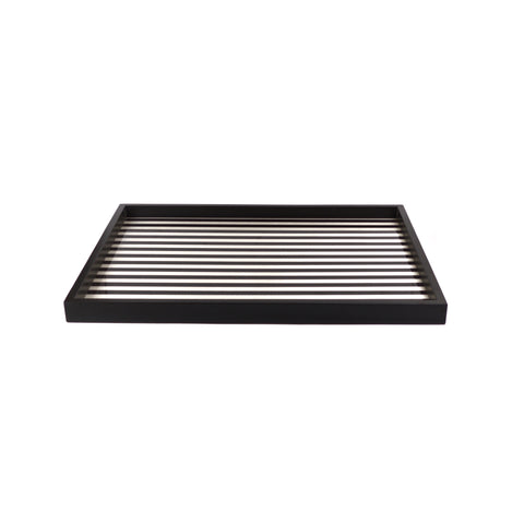 Stripes black/white tray