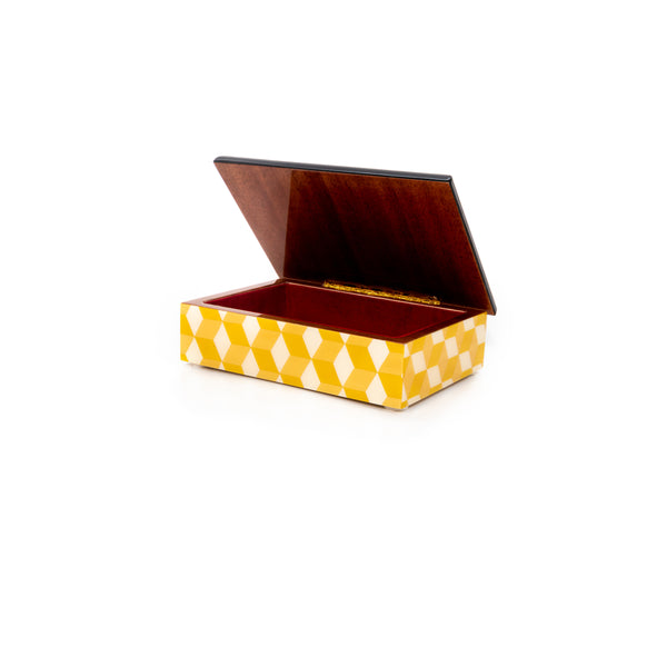 Cubes yellow Rectangle Box